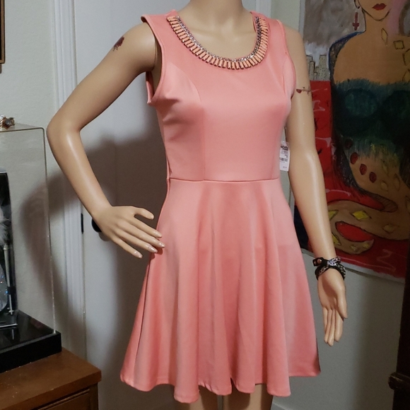 Charlotte Russe Dresses & Skirts - Charlotte Russe Tangerine Dress NWT
